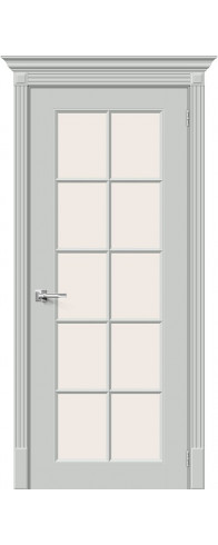 Межкомнатная дверь с покрытием из эмали, серия - Skinny, модель - Скинни-11.1, цвет: Grace. Размер полотна в мм: 200*60, стекло - Magic Fog