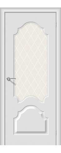 Межкомнатная дверь с покрытием из винила, серия - Skinny, модель - Скинни-33, цвет: Fresco. Размер полотна в мм: 200*70, стекло - White Сrystal