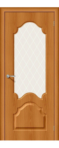 Межкомнатная дверь с покрытием из винила, серия - Skinny, модель - Скинни-33, цвет: Milano Vero. Размер полотна в мм: 200*70, стекло - White Сrystal