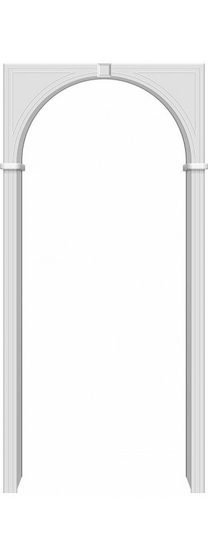 Арка с покрытием из - Винил, модель - Бравo, цвет: П-23 (Белый)